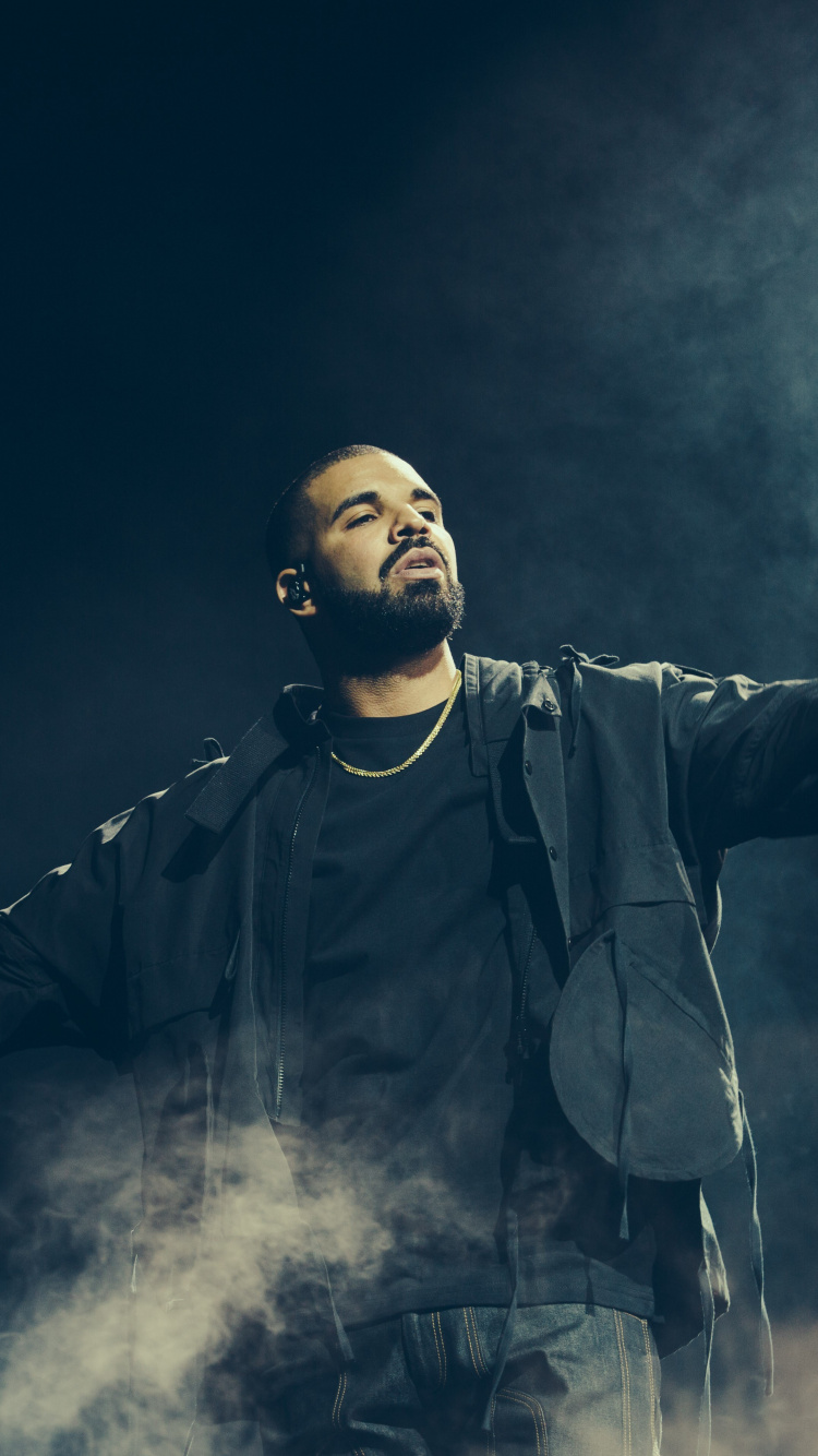 Drakes, Cloud, Leistung, Rauch, Musik Künstler. Wallpaper in 750x1334 Resolution