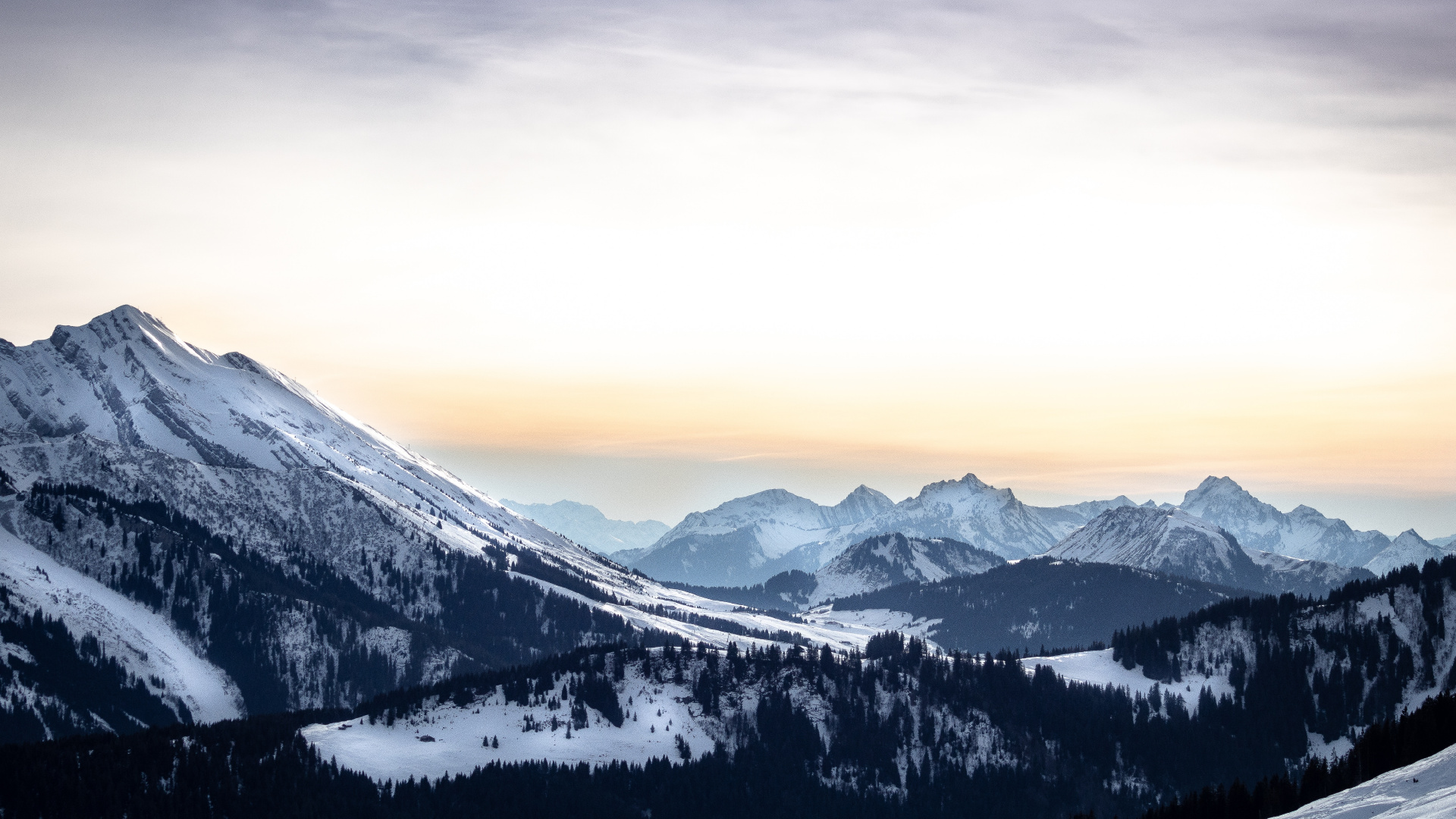 Bergkette, Bergigen Landschaftsformen, Natur, Cloud, Alpen. Wallpaper in 1920x1080 Resolution