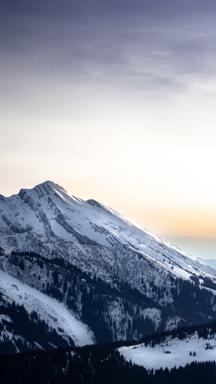 Bergkette, Bergigen Landschaftsformen, Natur, Cloud, Alpen. Wallpaper in 720x1280 Resolution