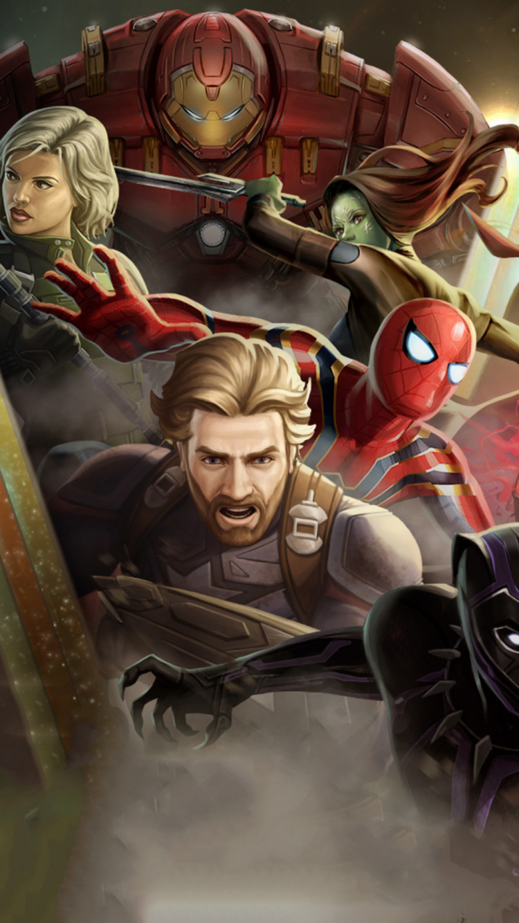 3 Women in Black and Red Suit Anime Character. Wallpaper in 750x1334 Resolution