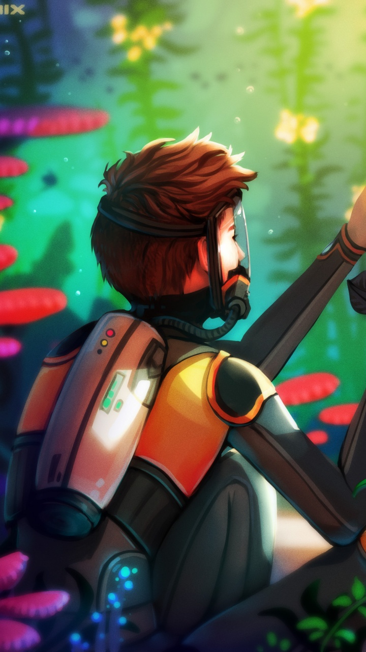 Man in Black Suit Holding Black and White Stick Standing Beside Orange Animal Cartoon Character. Wallpaper in 720x1280 Resolution