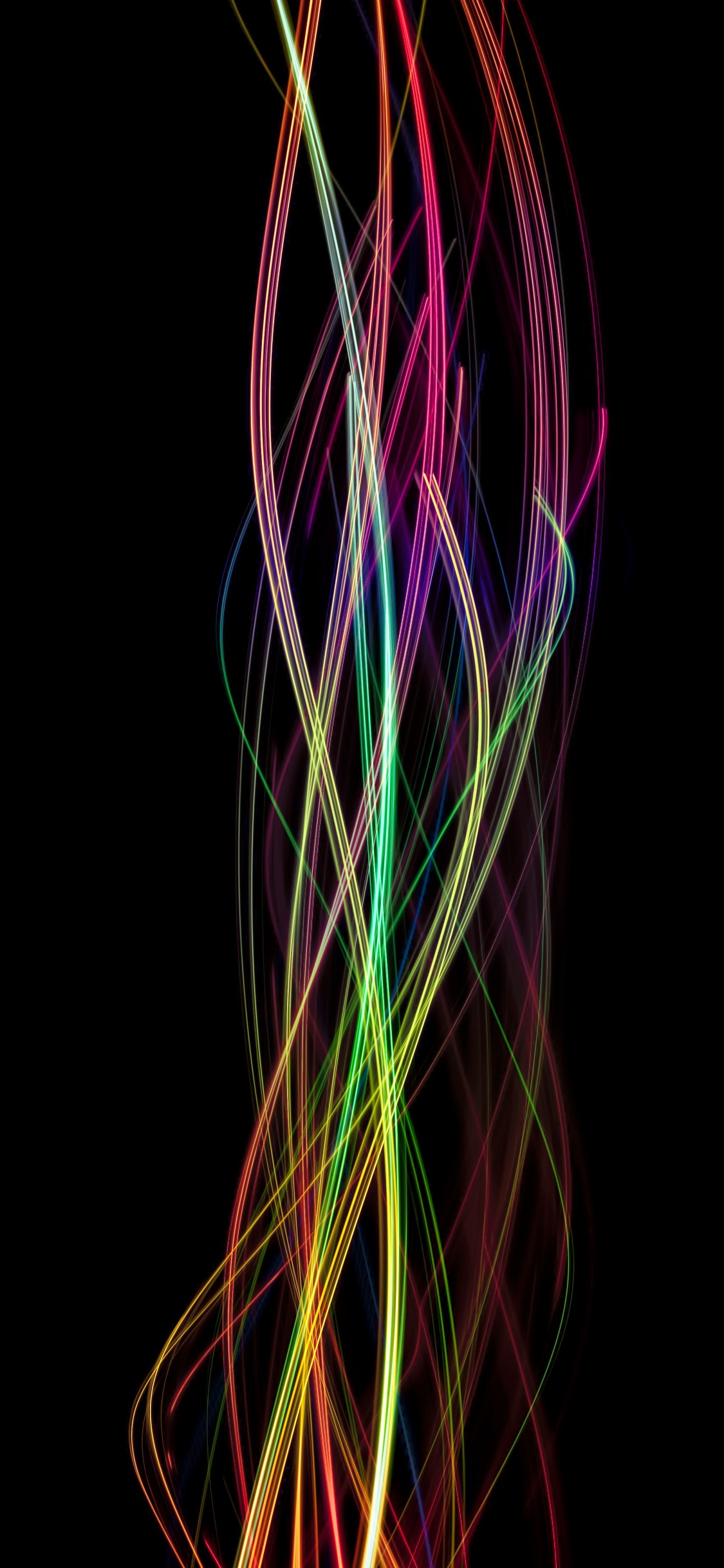 Blaues Und Rosa Licht Digitales Hintergrundbild. Wallpaper in 1125x2436 Resolution