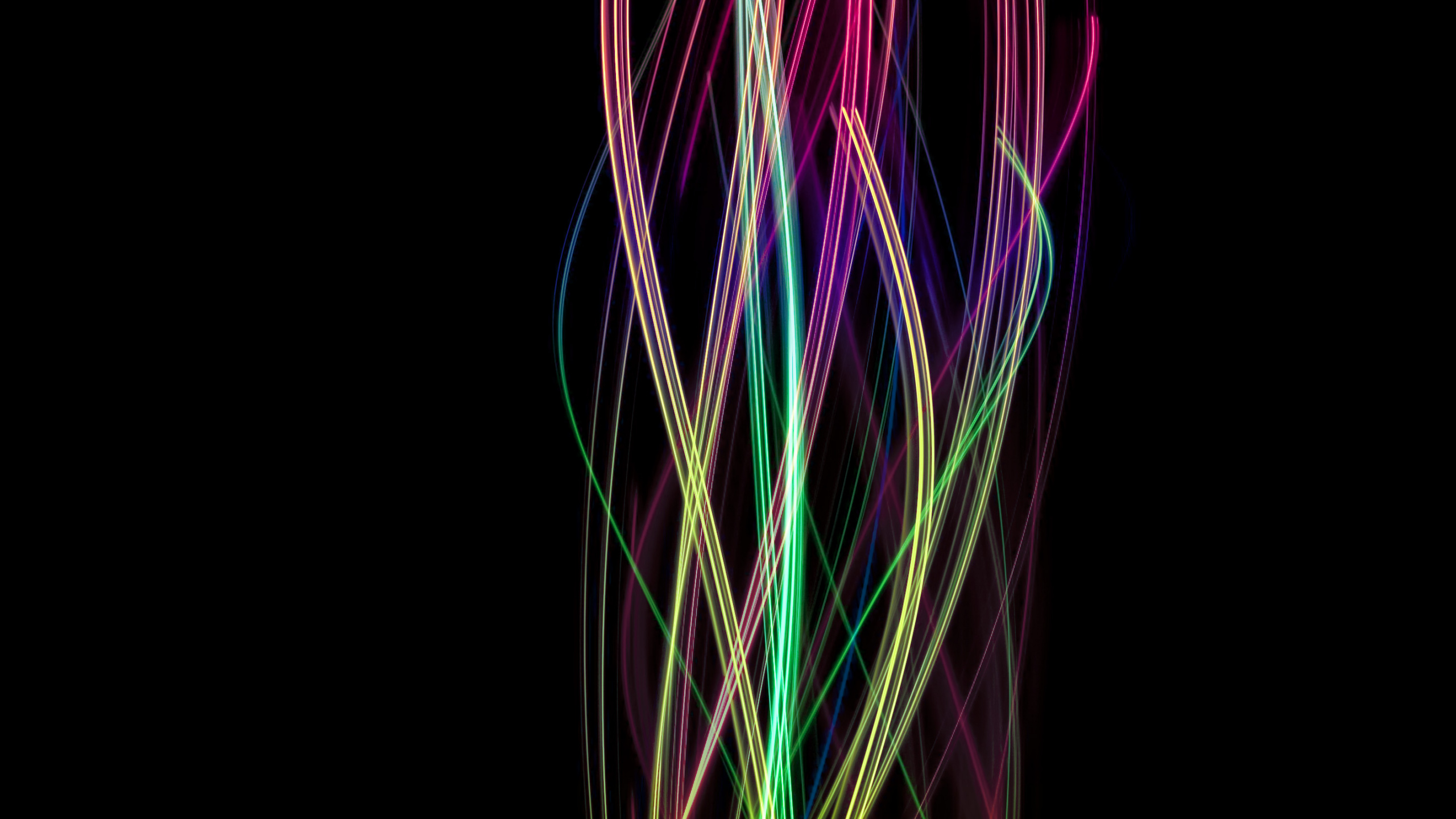 Blaues Und Rosa Licht Digitales Hintergrundbild. Wallpaper in 2560x1440 Resolution