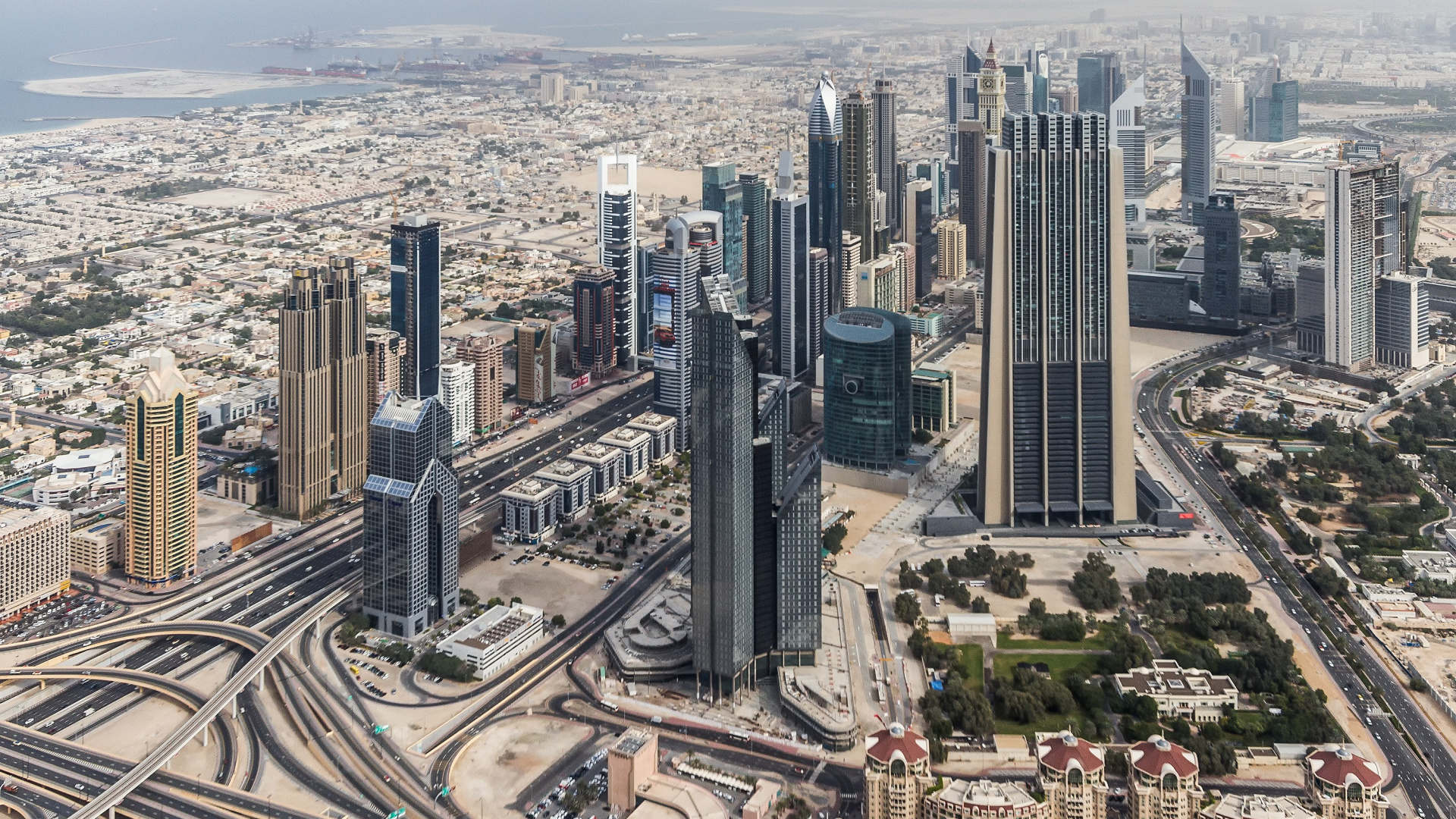 Aerial View of City Buildings During Daytime. Wallpaper in 1920x1080 Resolution