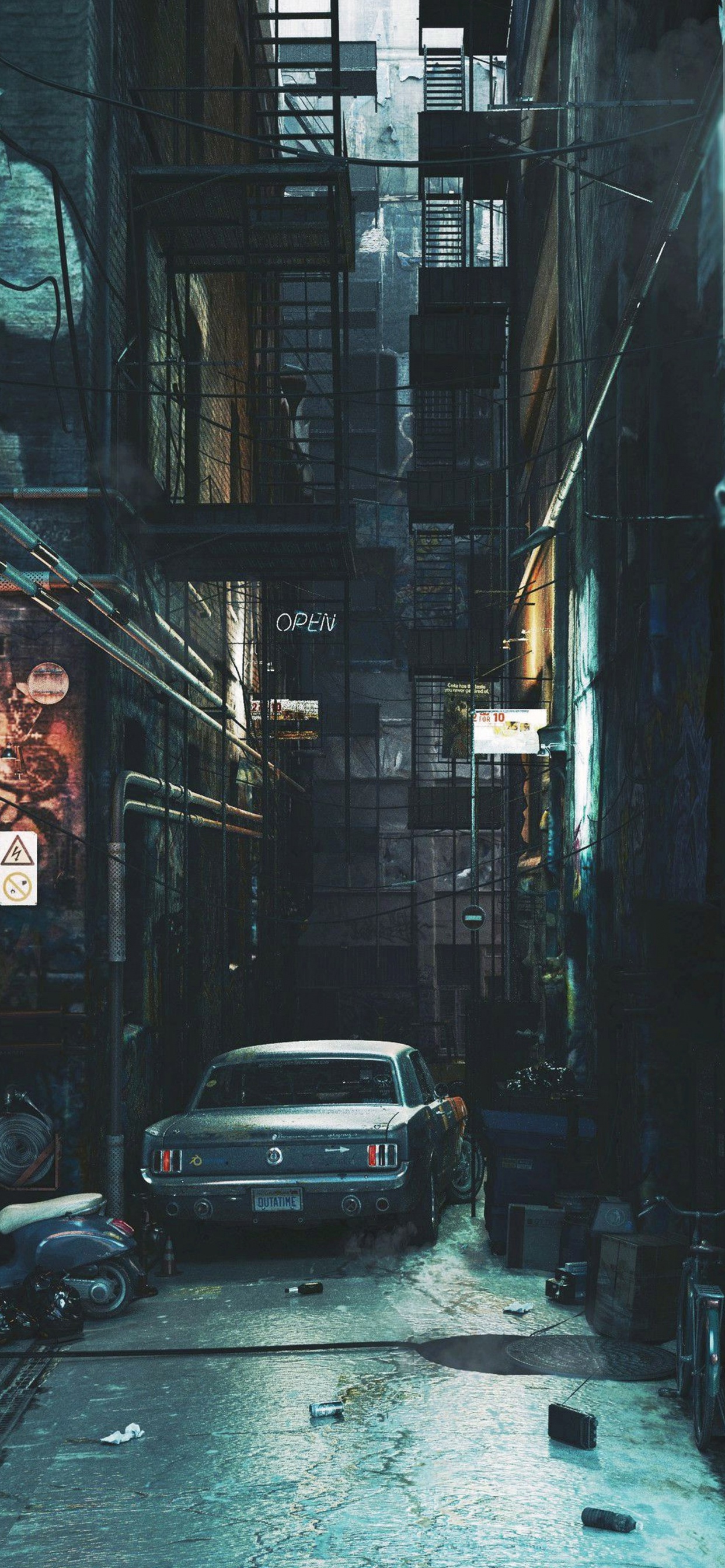 旧金山, 艺术, 美学, 艺术作品, 车灯 壁纸 1242x2688 允许