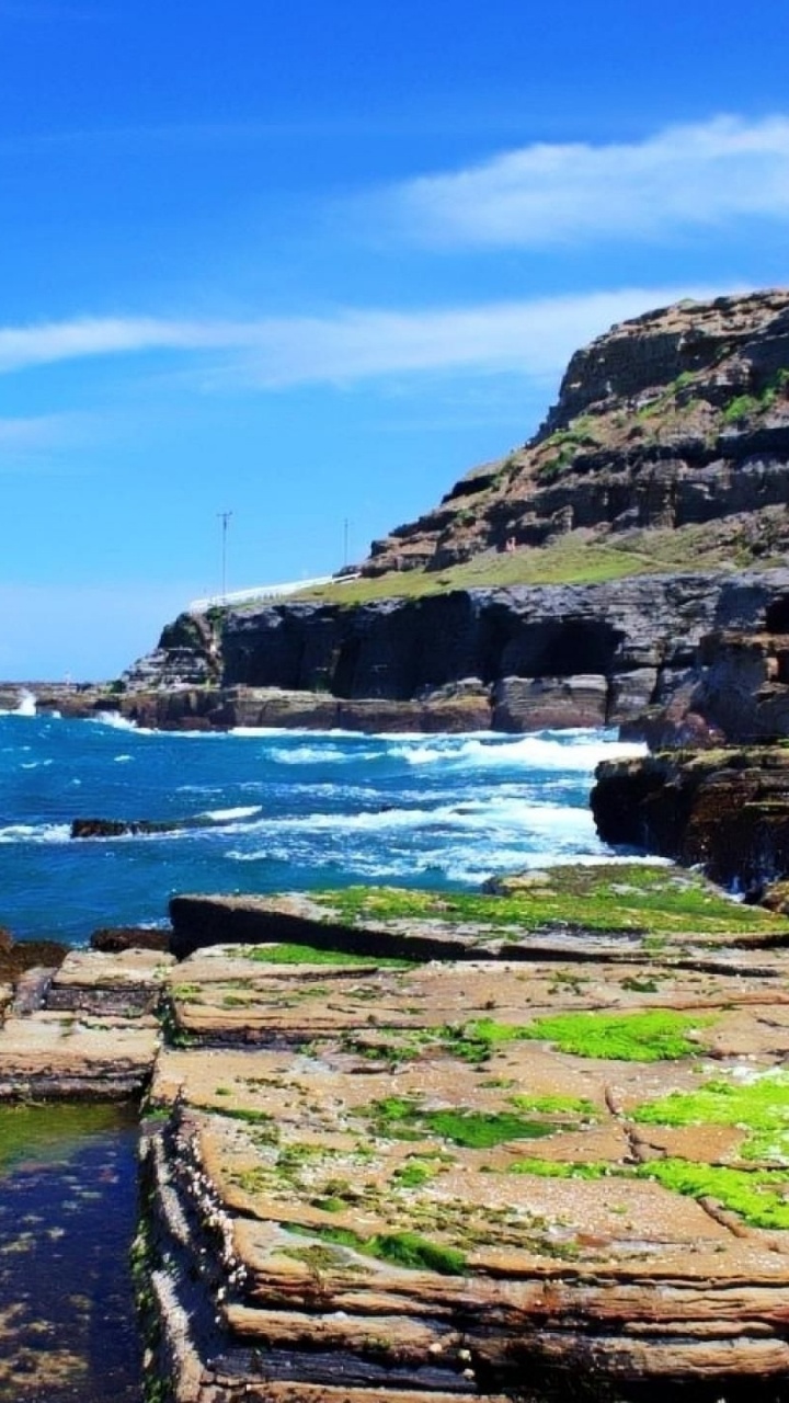 海岸, 大海, 性质, 悬崖, 地形 壁纸 720x1280 允许