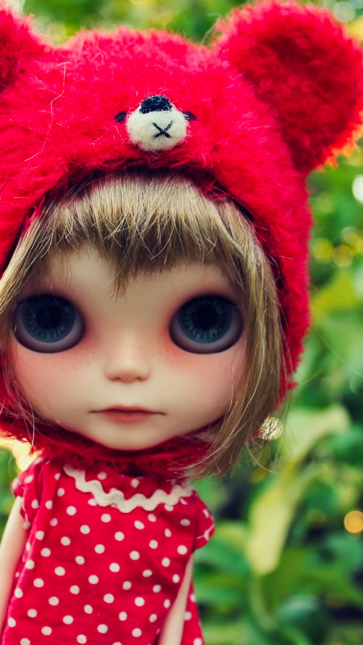 Doll, Baby Doll, Lip, Toy, Red. Wallpaper in 720x1280 Resolution