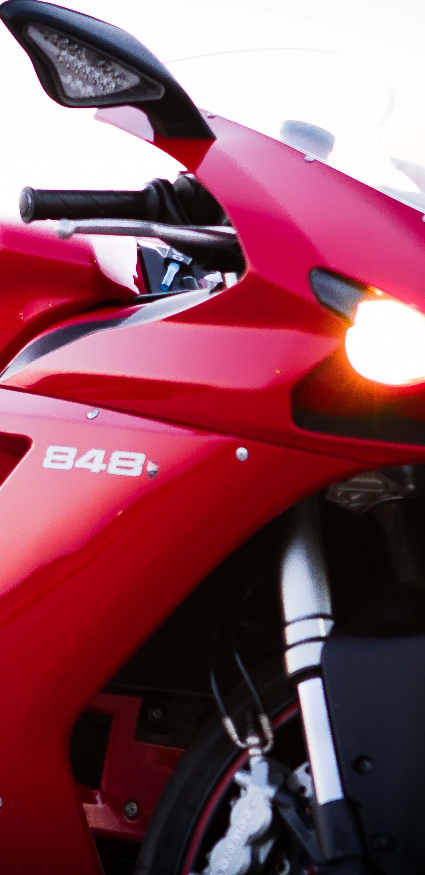 杜卡迪, 摩托车的纪念品, 杜卡迪848, 刹车, 红色的 壁纸 1440x2960 允许