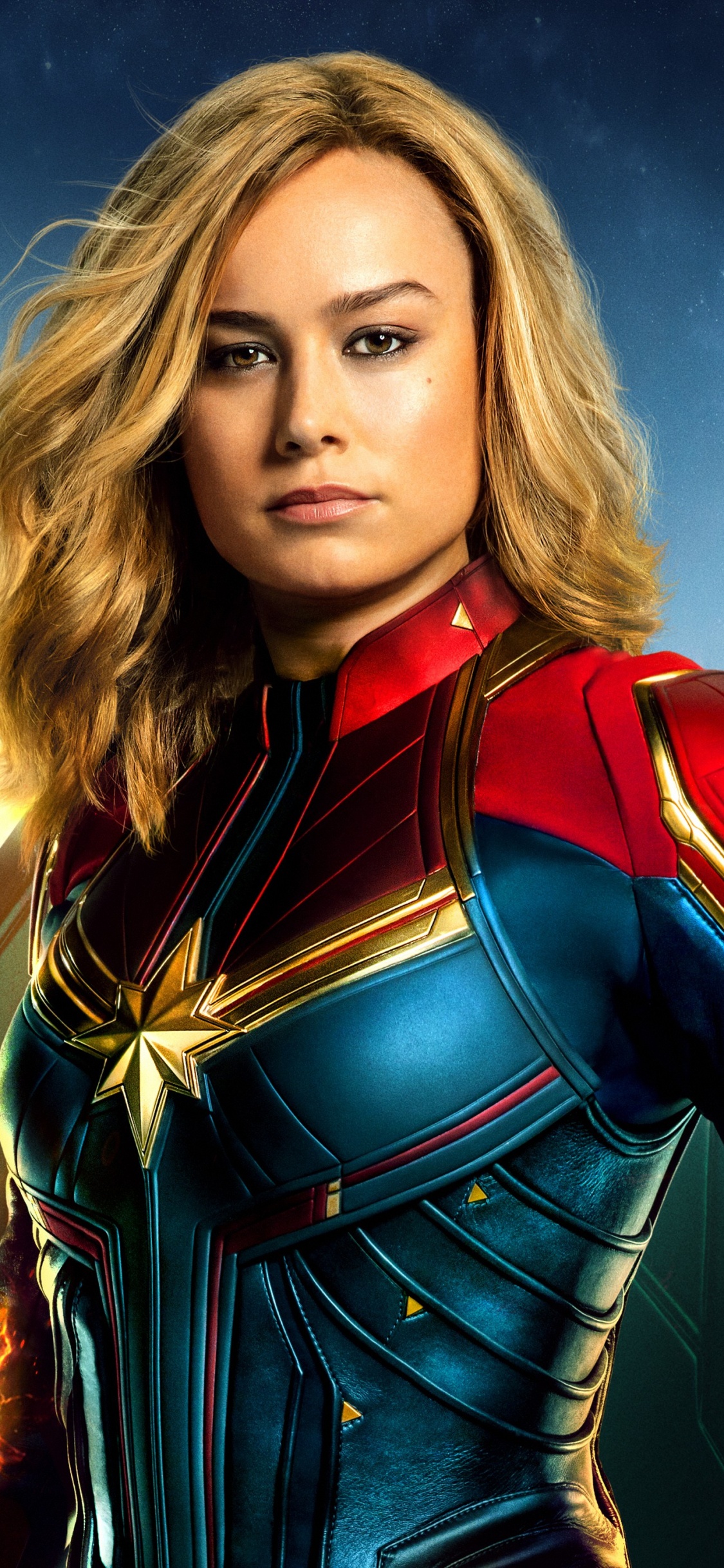 Captain Marvel, Brie Larson, Carol Danvers, Kapitän Wunder 2, Korath Der Verfolger. Wallpaper in 1125x2436 Resolution