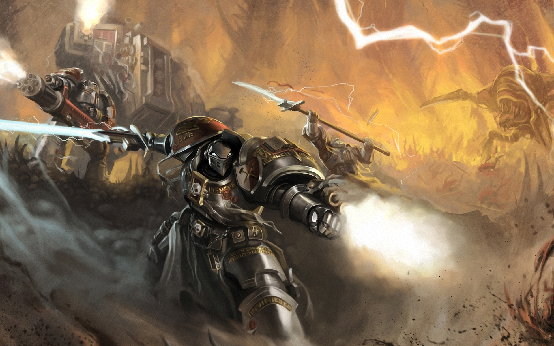 Wallpaper weapons armor armor space marine warhammer 40k space Marines  images for desktop section игры  download