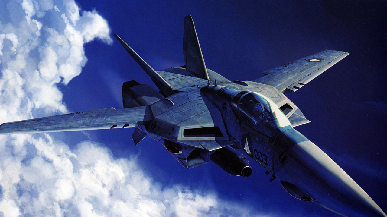 Avión de Combate Gris Volando en el Cielo Durante el Día. Wallpaper in 1280x720 Resolution