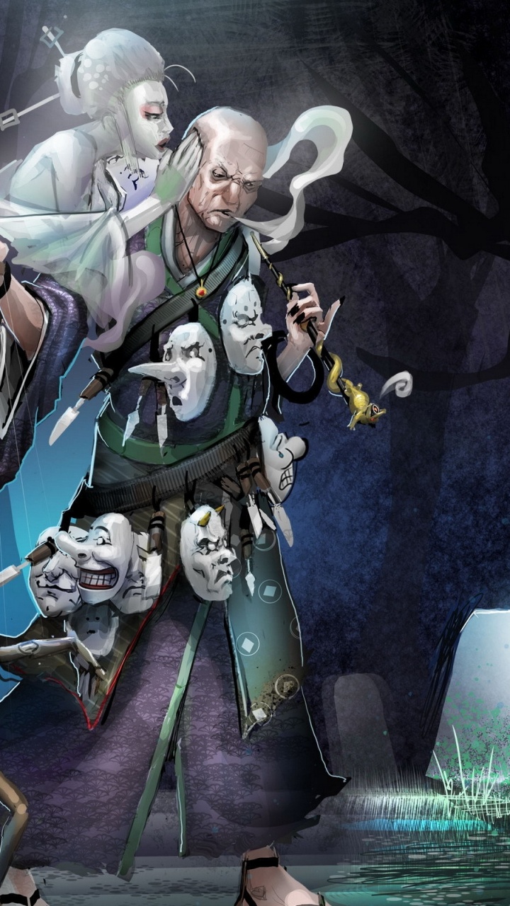 3 Hommes en Costume Vert et Blanc Tenant Des Épées. Wallpaper in 720x1280 Resolution