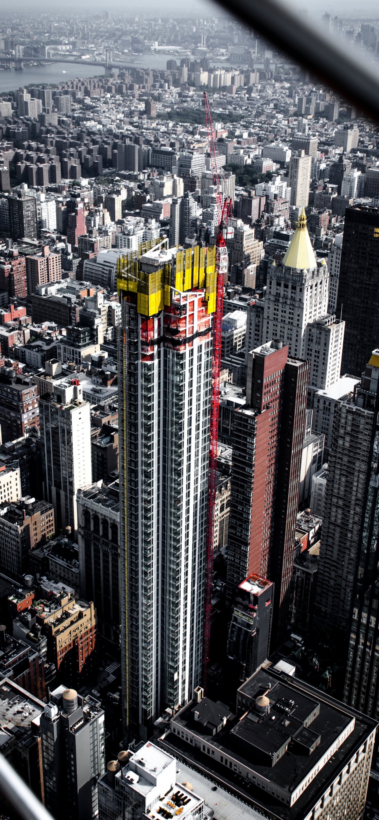 Aerial View of City Buildings During Daytime. Wallpaper in 1242x2688 Resolution