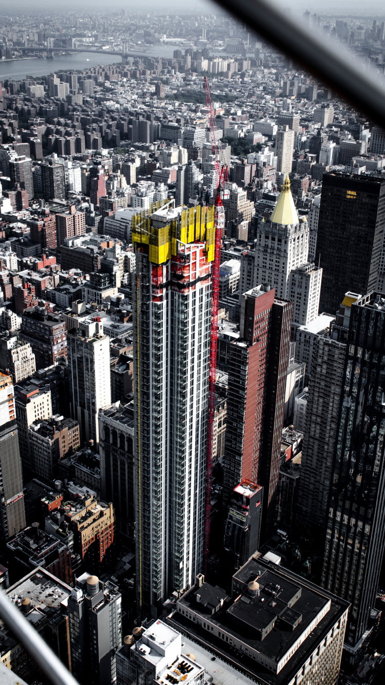 Aerial View of City Buildings During Daytime. Wallpaper in 750x1334 Resolution