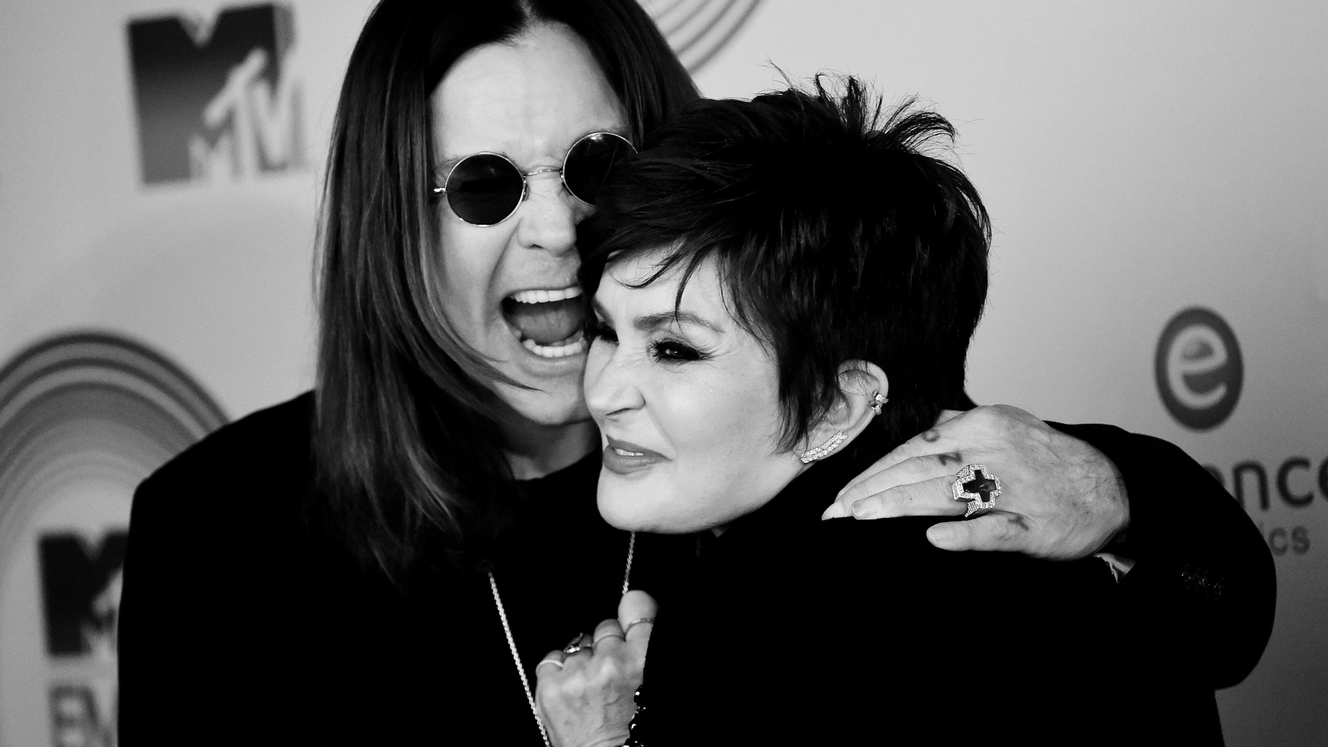 Ozzy Osbourne, Sharon Osbourne, el Factor x, Negro, Instantánea. Wallpaper in 1920x1080 Resolution