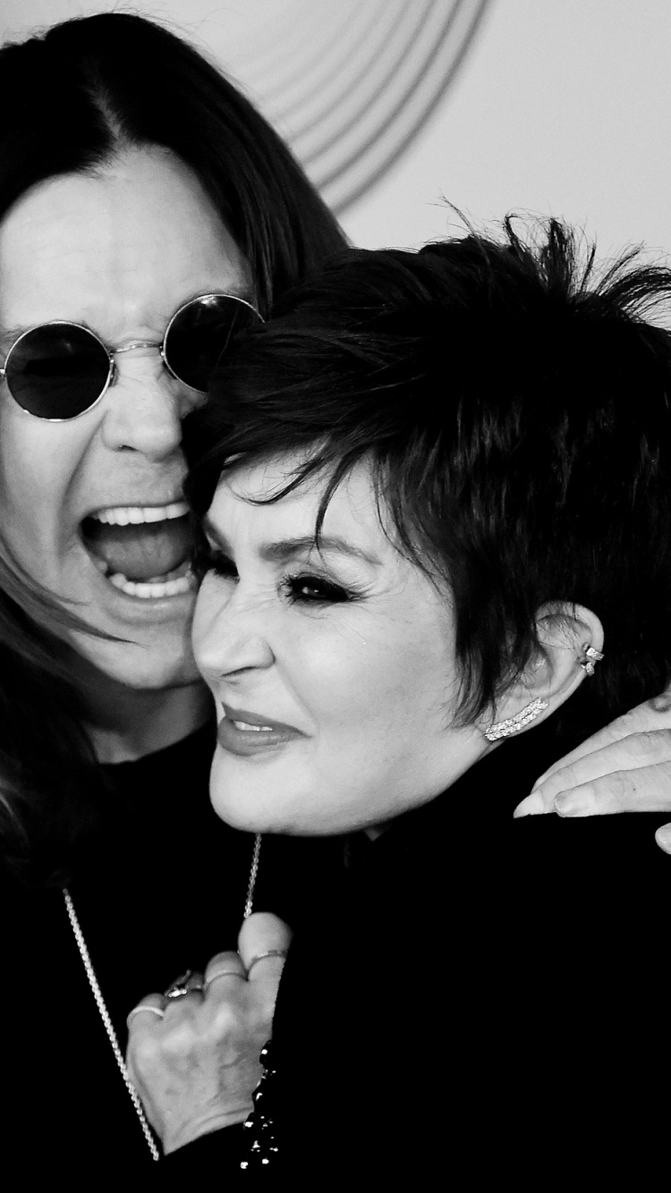 Ozzy Osbourne, Sharon Osbourne, The x Factor, Black, Snapshot. Wallpaper in 750x1334 Resolution