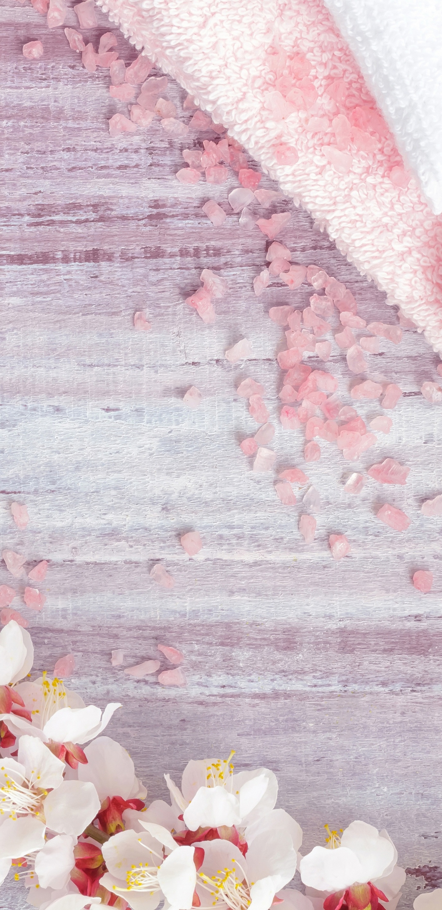 Pink and White Floral Textile. Wallpaper in 1440x2960 Resolution