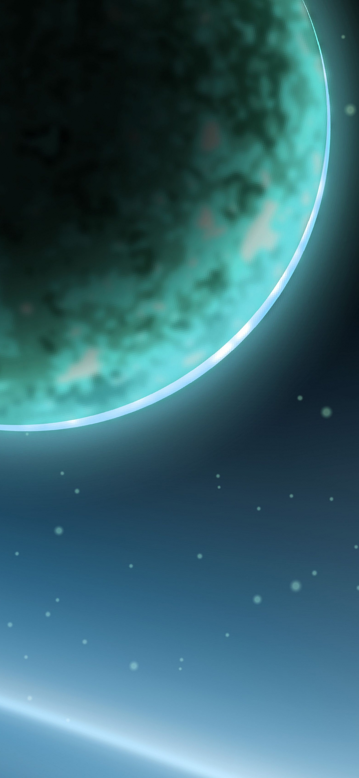 Blue and White Planet in The Sky. Wallpaper in 1242x2688 Resolution