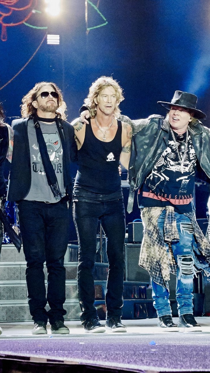 Guns N Roses, No en Esta Vida Gira, Concierto, Rendimiento, Entretenimiento. Wallpaper in 720x1280 Resolution