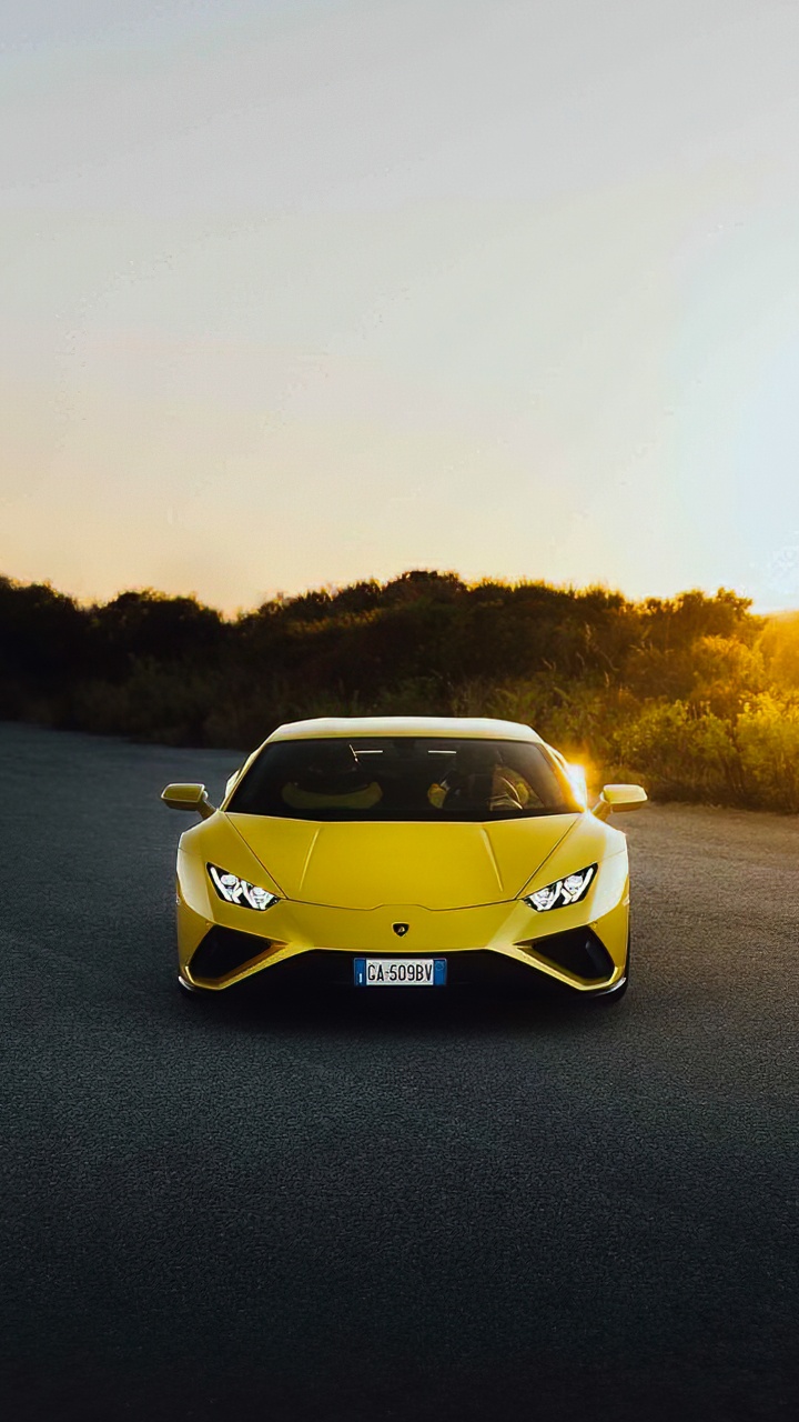 Lamborghini, Car, Lamborghini Aventador, Lamborghini Huracan Evo, Sportwagen. Wallpaper in 720x1280 Resolution