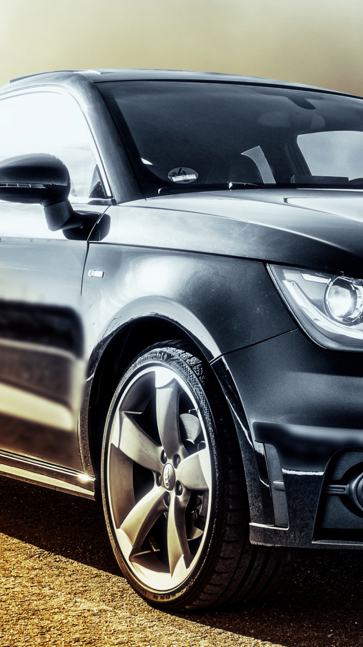 Schwarzes Mercedes Benz c Klasse Coupé. Wallpaper in 750x1334 Resolution