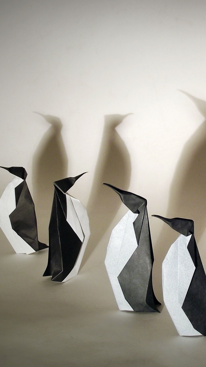 3 Black and White Penguin. Wallpaper in 720x1280 Resolution