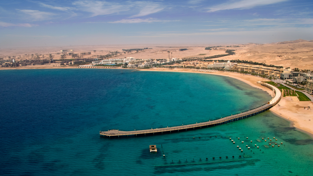 Aerial View of Body of Water During Daytime. Wallpaper in 1280x720 Resolution