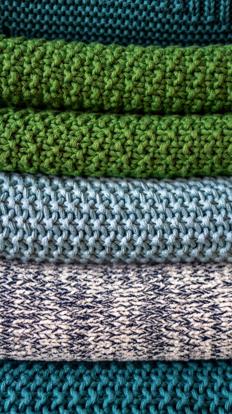 Strick, Blau, Gr, Azure, Textil. Wallpaper in 750x1334 Resolution