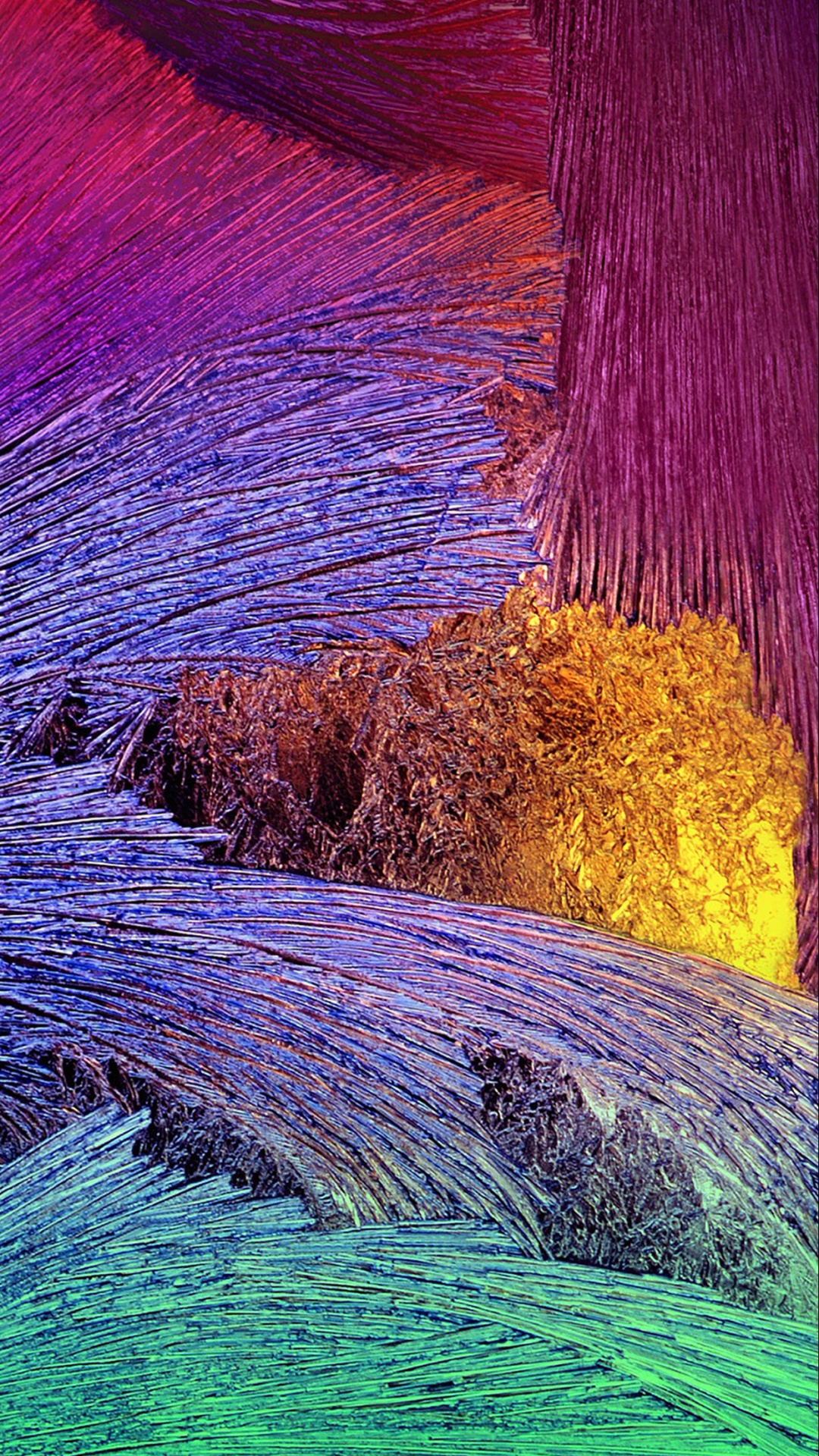 Peinture Abstraite Bleu Jaune et Marron. Wallpaper in 1080x1920 Resolution