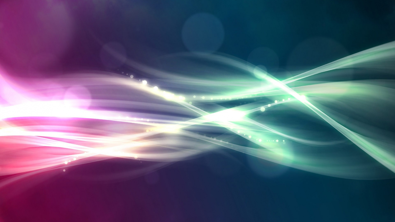 Pink and White Light Streaks. Wallpaper in 1366x768 Resolution