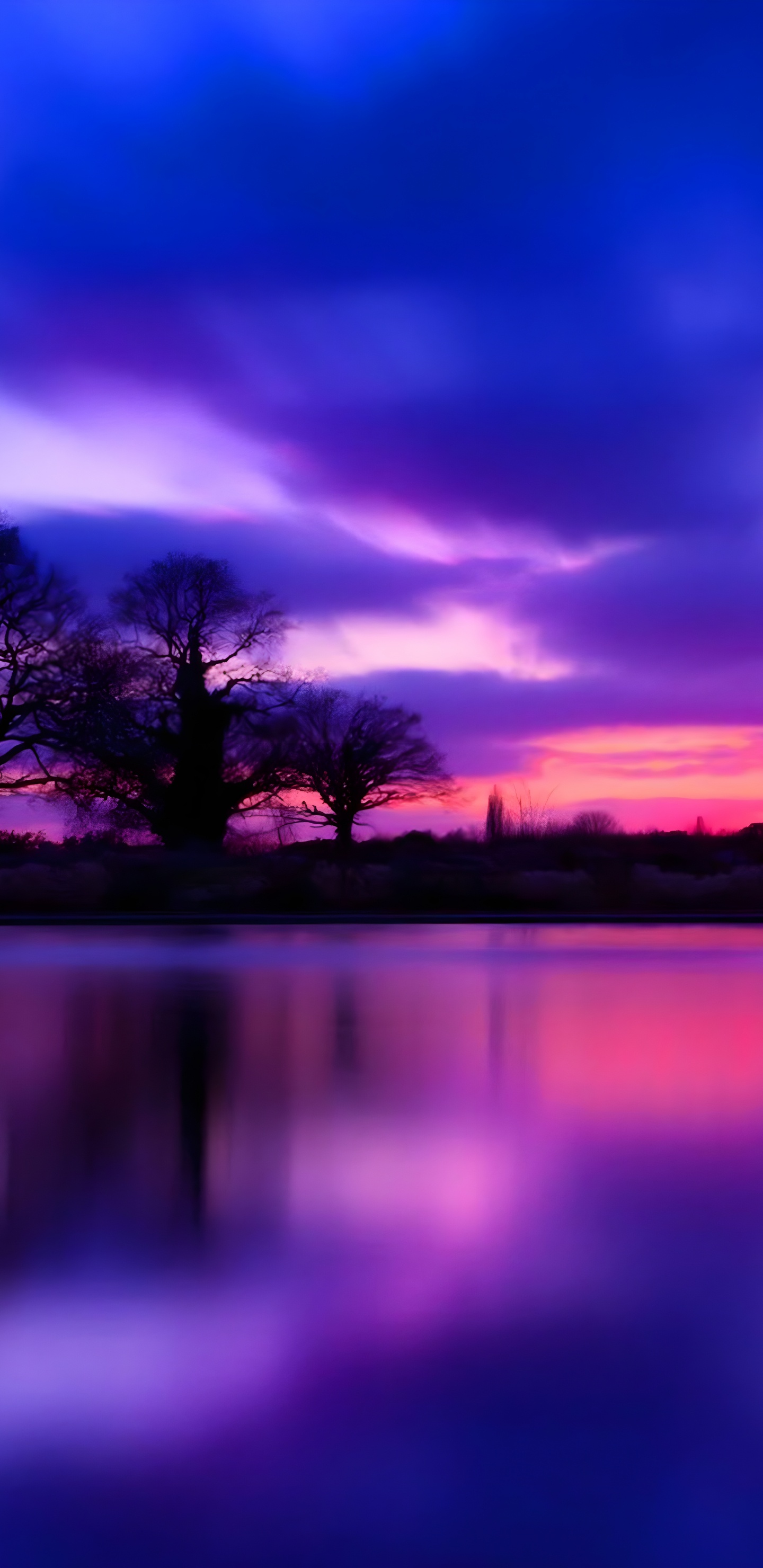 Sonnenuntergang, Blau, Cloud, Wasser, Wasserressourcen. Wallpaper in 1440x2960 Resolution