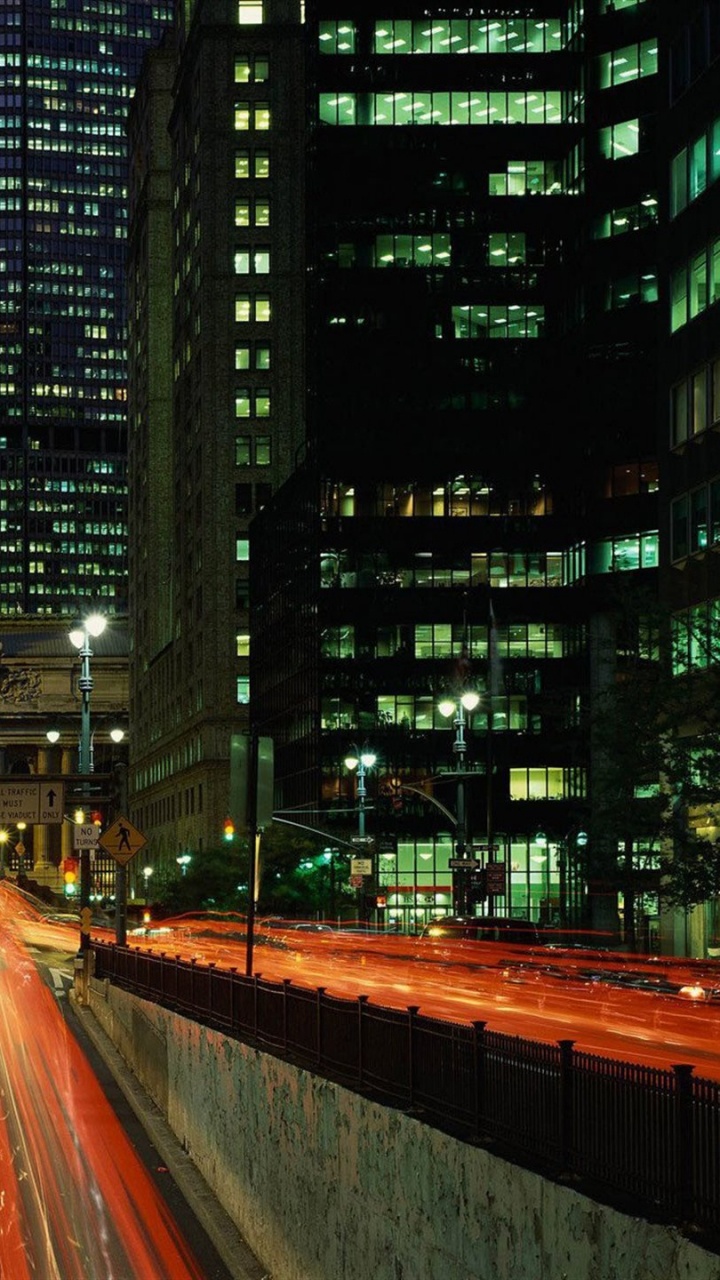 Time Lapse Photography of Cars on Road During Night Time. Wallpaper in 720x1280 Resolution