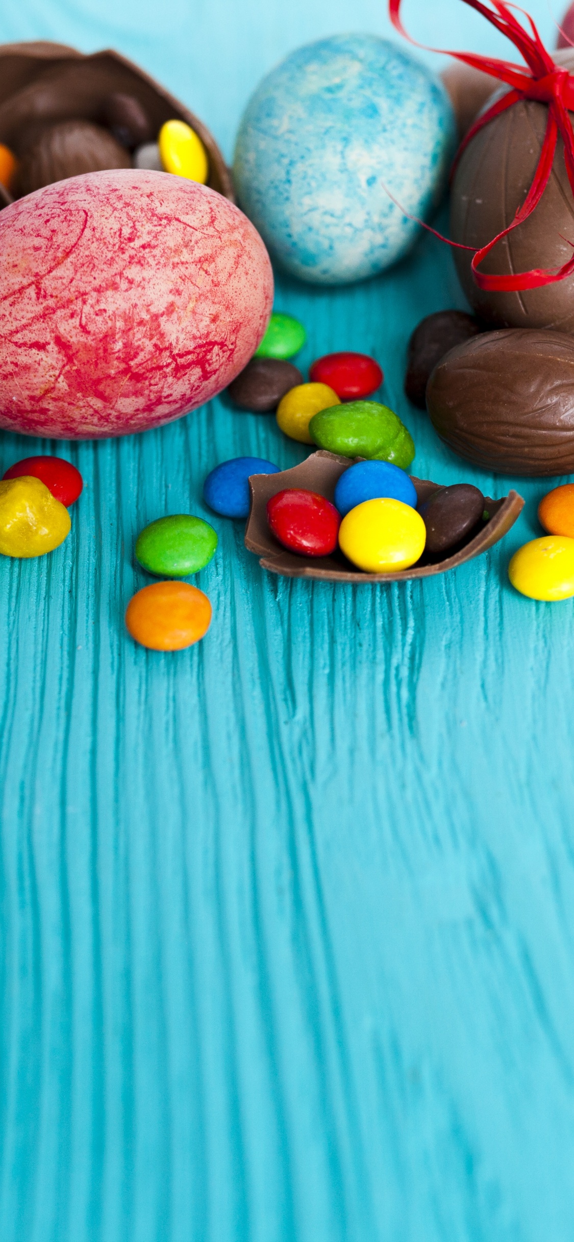 Candy, Chocolate, Sweetness, Food, Easter. Wallpaper in 1125x2436 Resolution
