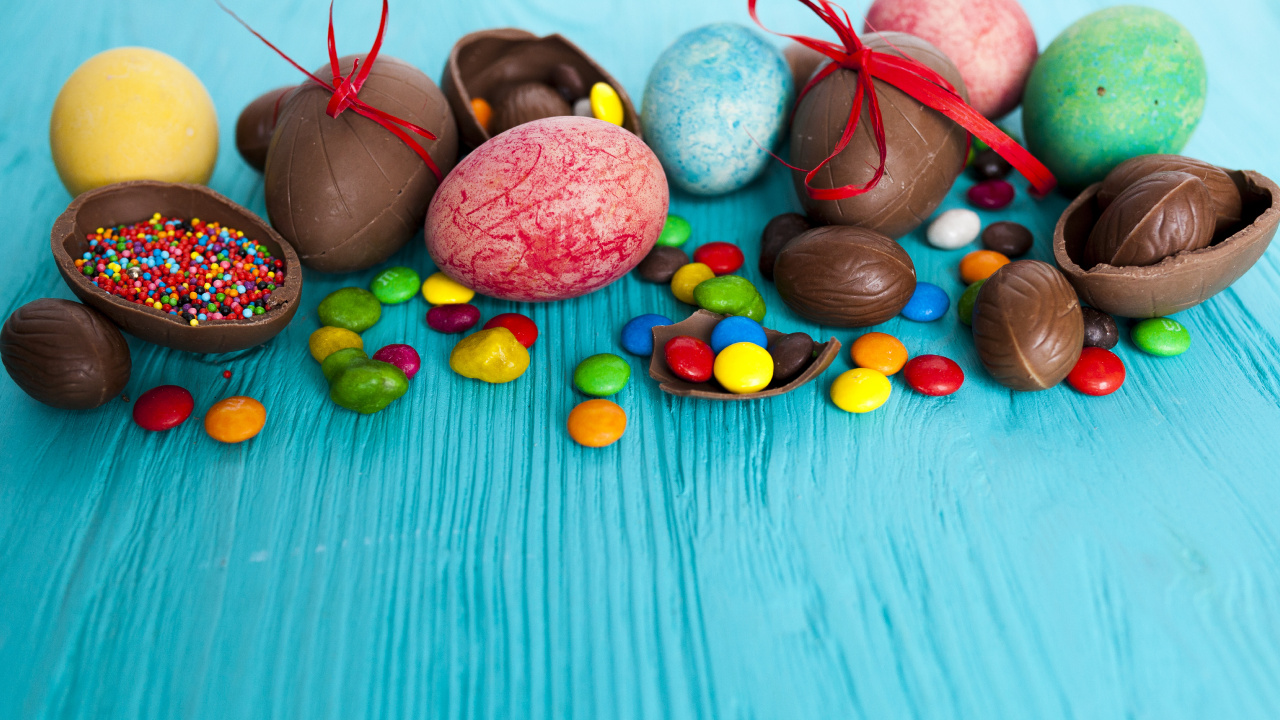 Chocolate, Dulzura, Alimento, Pascua, Dulces. Wallpaper in 1280x720 Resolution