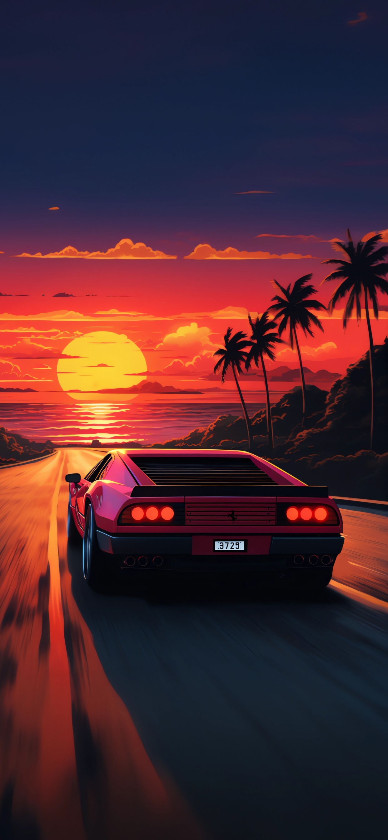 Car, Ios, Cloud, Automotive Lighting, Kapuze. Wallpaper in 1242x2688 Resolution