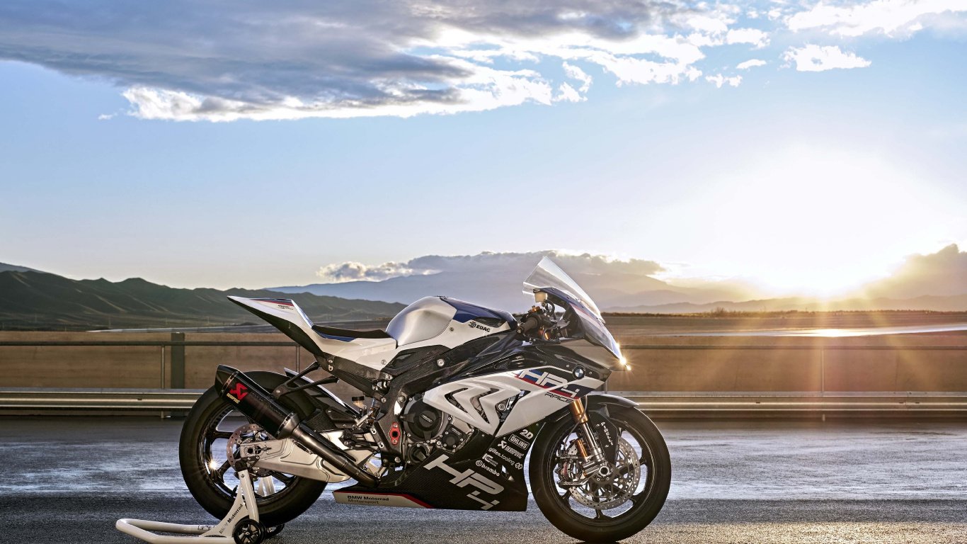Black and Silver Sports Bike on Gray Asphalt Road During Daytime. Wallpaper in 1366x768 Resolution