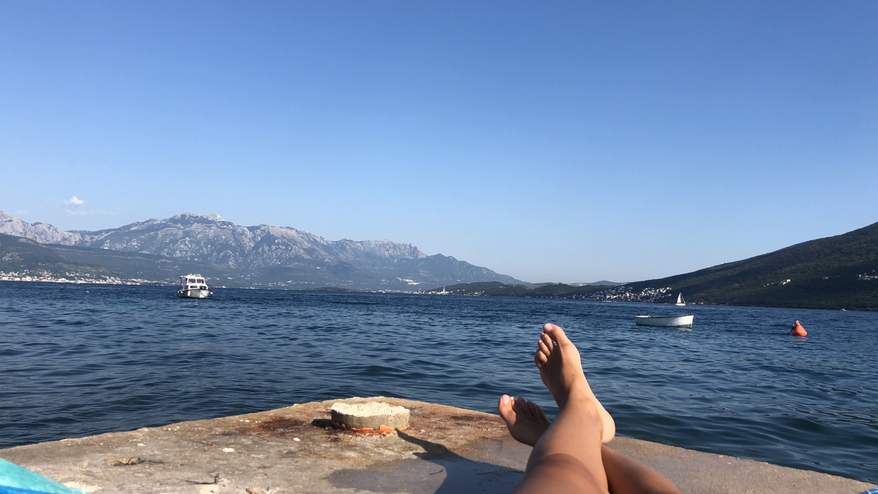 Meer, Wasser, Gewässer, Bergigen Landschaftsformen, Natur. Wallpaper in 1280x720 Resolution