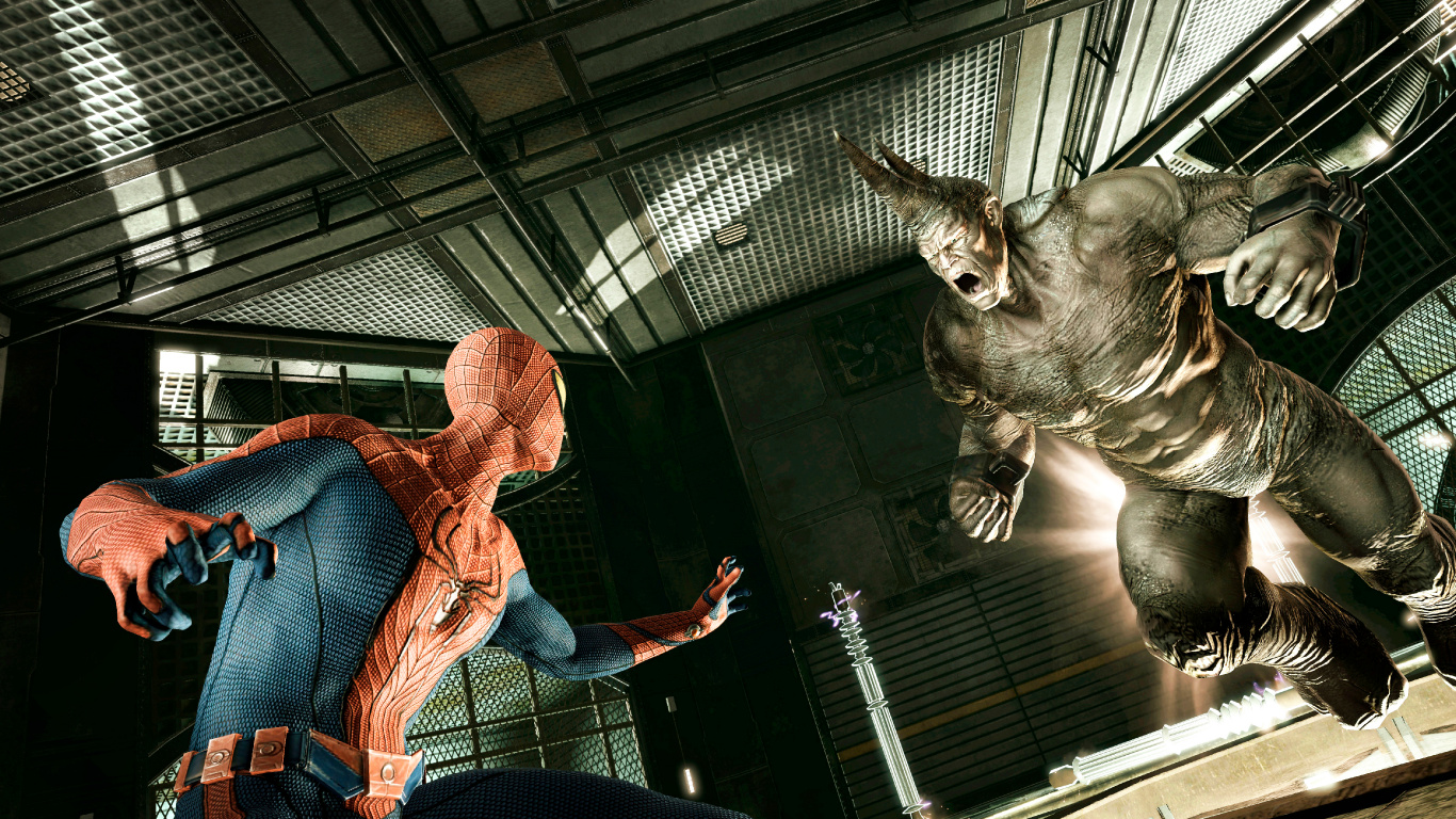 The Amazing Spider-Man, Spider-man, Rhino, Beenox, Juego de Pc. Wallpaper in 1366x768 Resolution