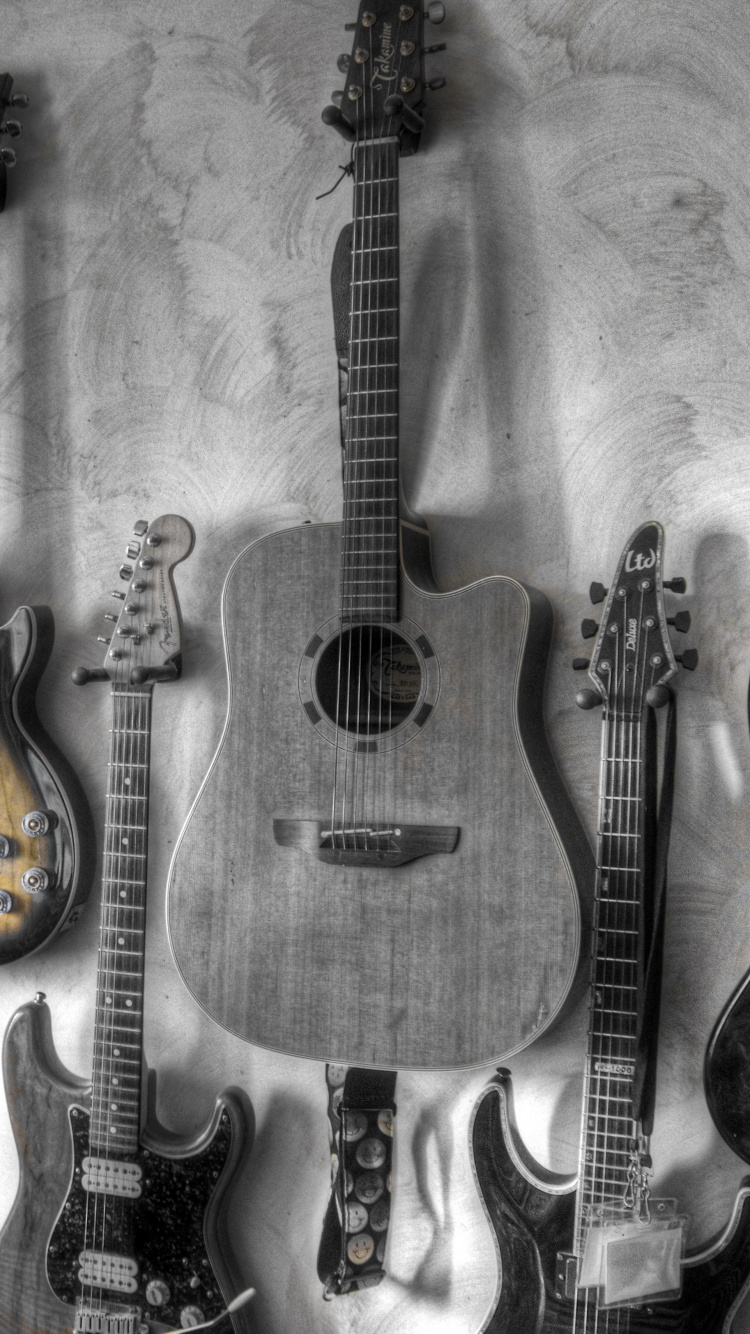 Gitarre, Gezupfte Saiteninstrumente, Bass, Musik, Leinwand. Wallpaper in 750x1334 Resolution