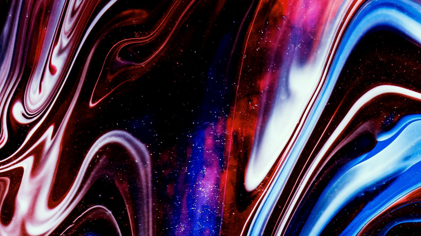 抽象艺术, 艺术, 液体, 光, 紫色的 壁纸 1366x768 允许