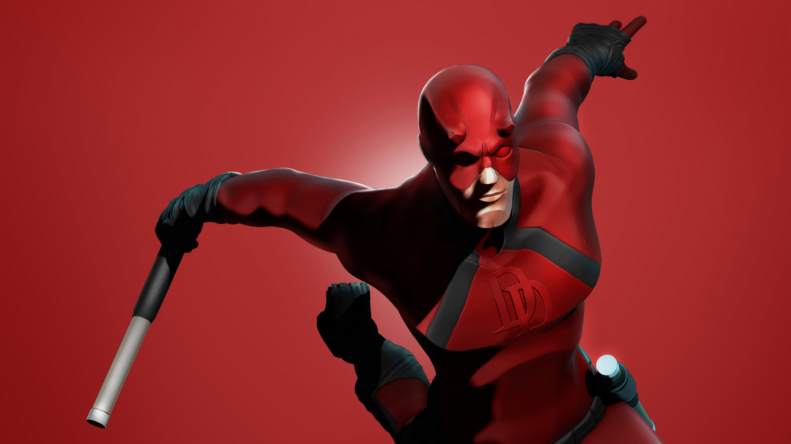 Ilustración de Hombre Araña Rojo y Negro. Wallpaper in 2560x1440 Resolution