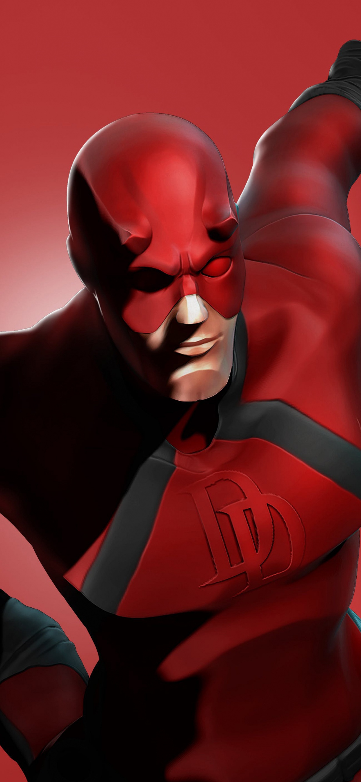 Illustration de L'homme Araignée Rouge et Noir. Wallpaper in 1242x2688 Resolution