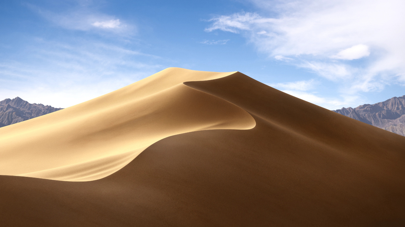 Air, 它, Apple, IMac亲, MacOS Mojave 壁纸 1366x768 允许