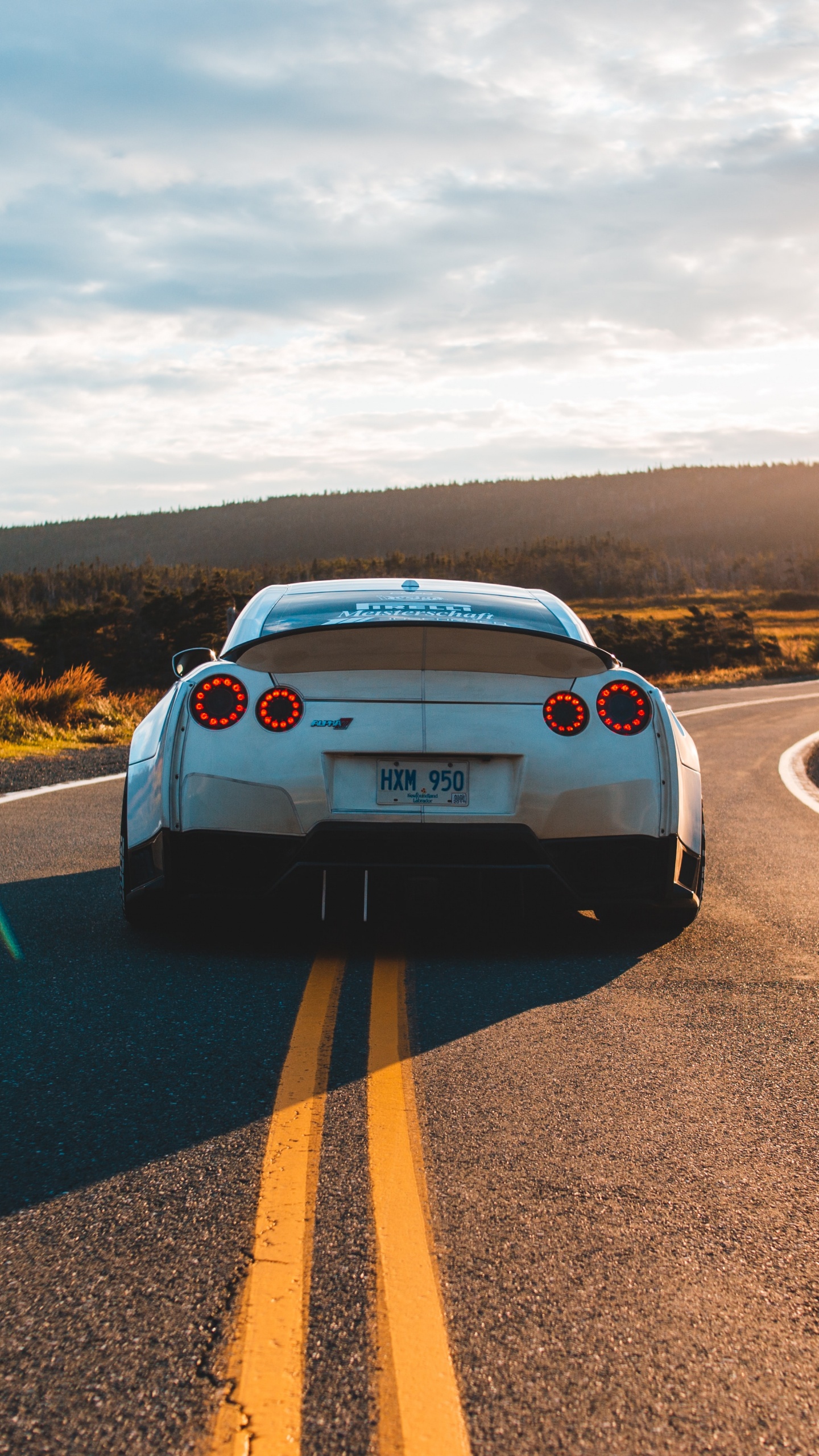 White Car on Road During Daytime. Wallpaper in 1440x2560 Resolution