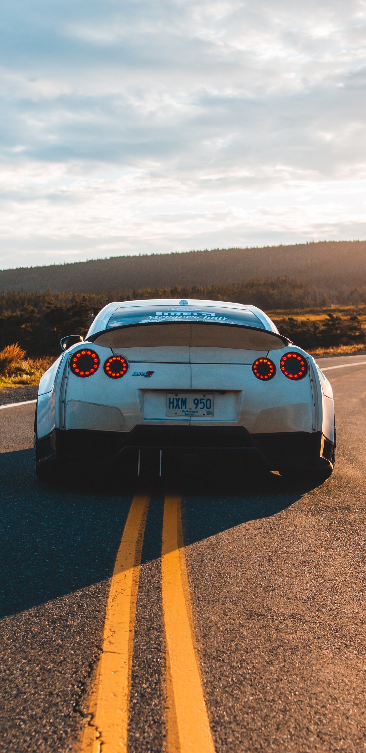 White Car on Road During Daytime. Wallpaper in 1440x2960 Resolution