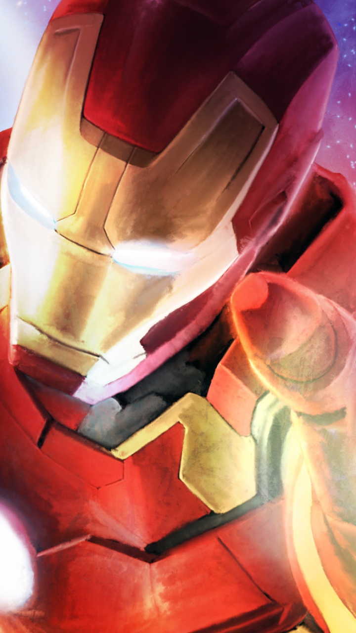 Rote Und Gelbe Roboterillustration. Wallpaper in 720x1280 Resolution