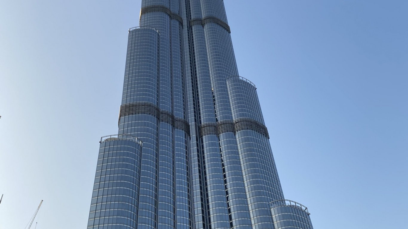 Dubai, Burj Khalifa, Burj Dubai, Burj al Arab, Torre de Bloques. Wallpaper in 1366x768 Resolution