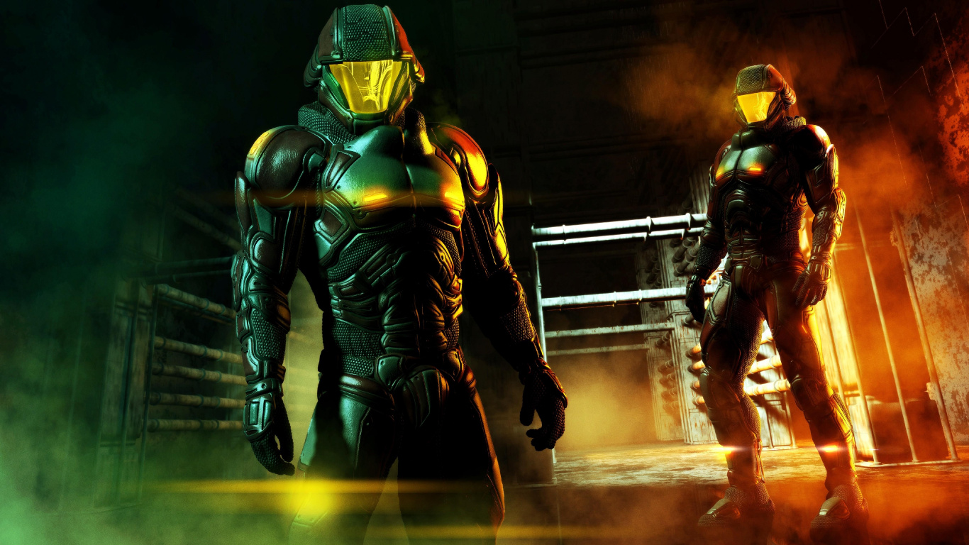 Homme en Costume Noir et Jaune. Wallpaper in 1366x768 Resolution