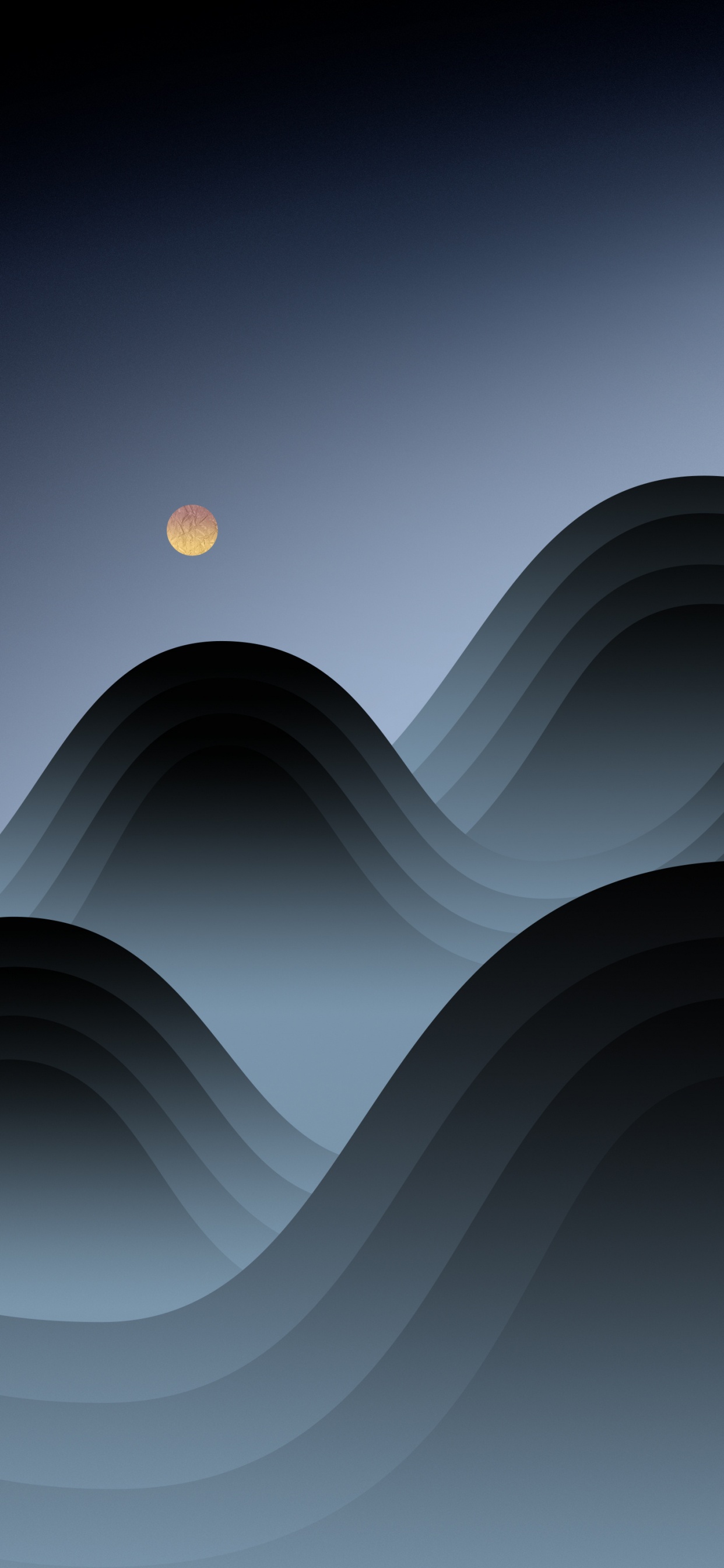 Meizu, Kunst, Mond, Piste, Farbtöne Und Schattierungen. Wallpaper in 1242x2688 Resolution