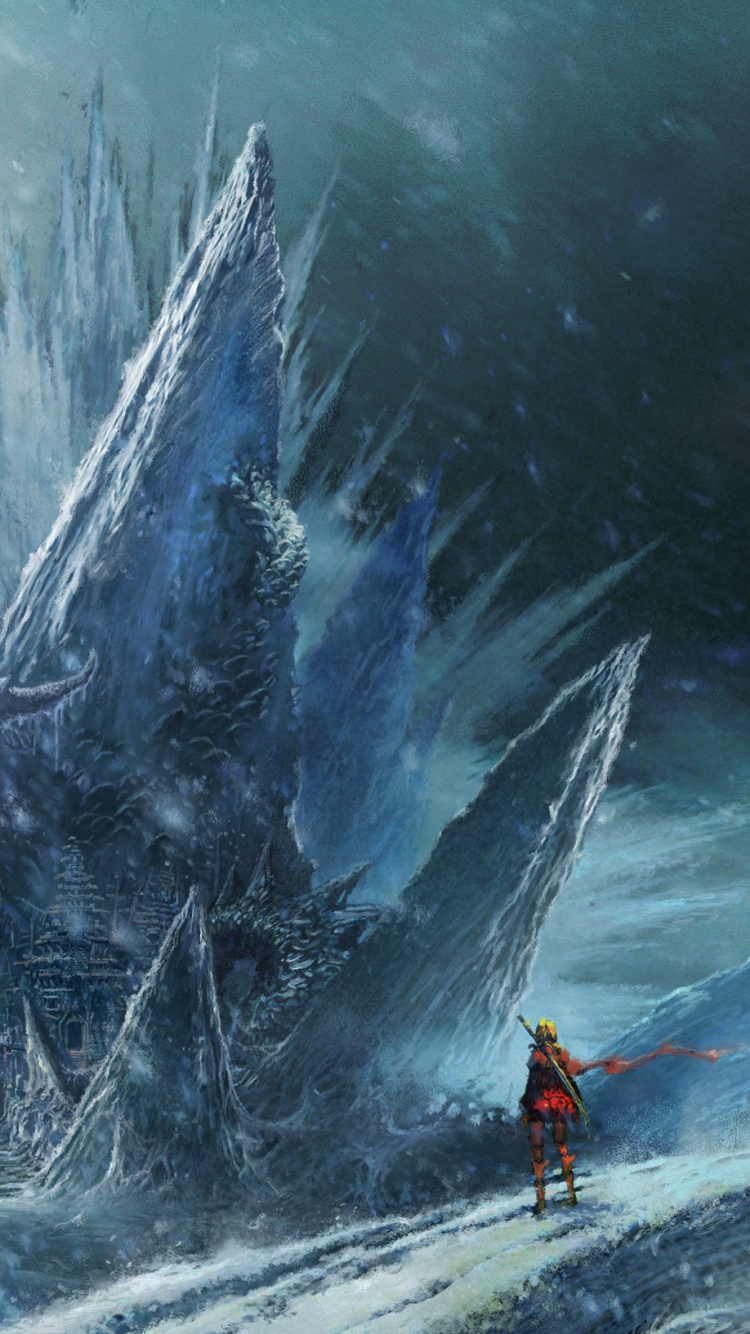 White and Brown Abstract Painting. Wallpaper in 750x1334 Resolution